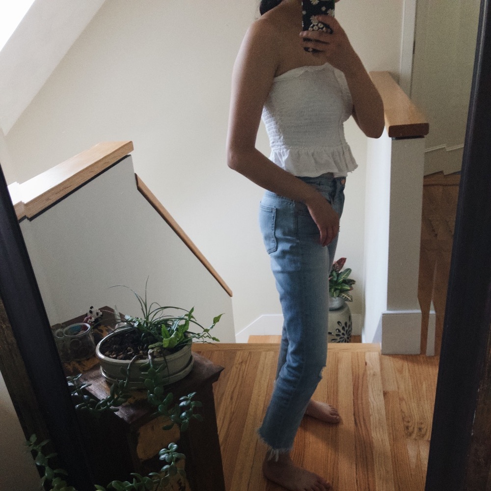 White tube top